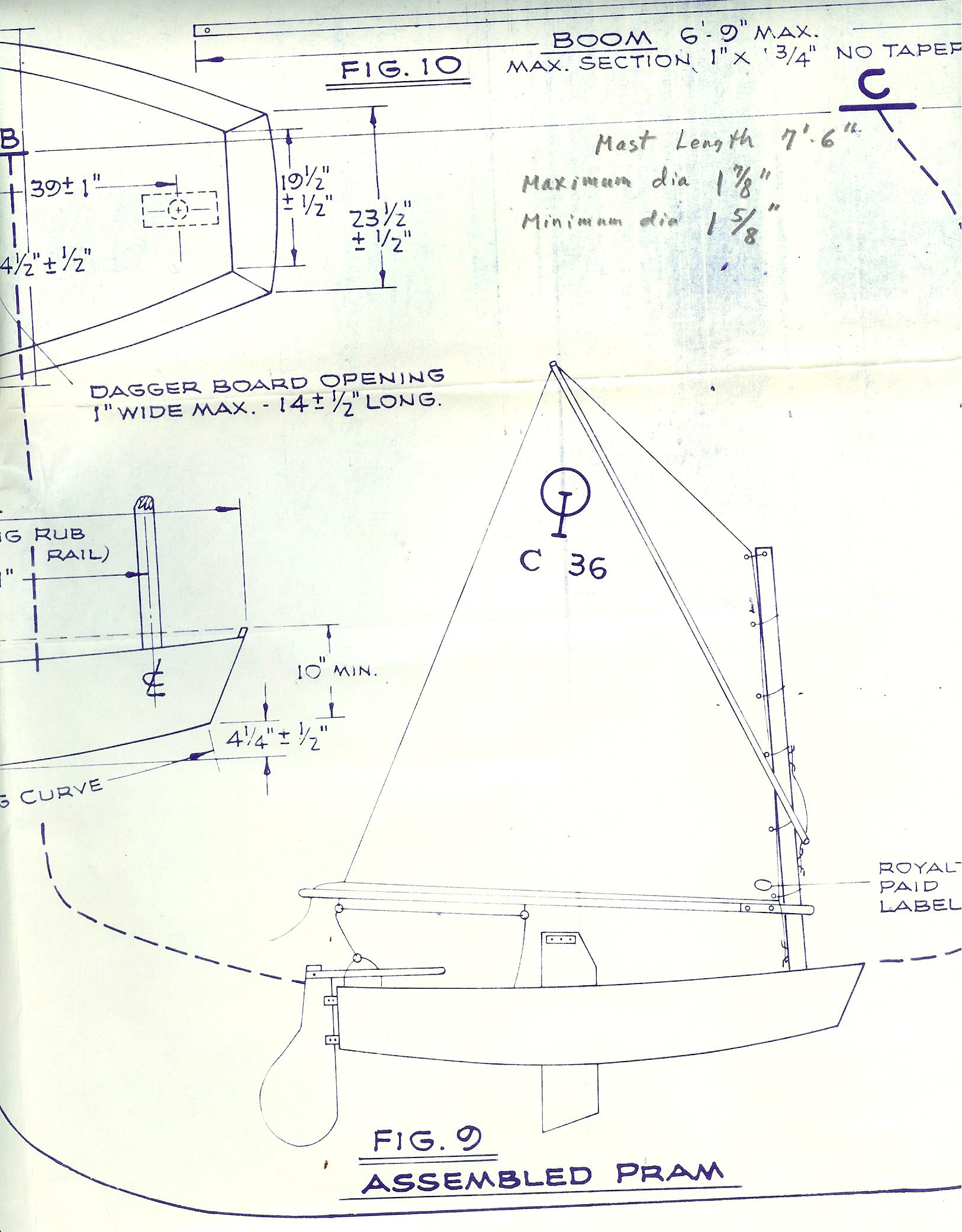 Optimist Pram Sailboats Plans