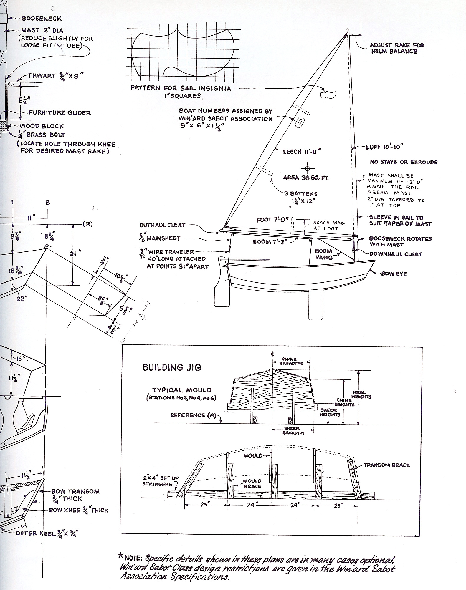 sabot sailboat specifications